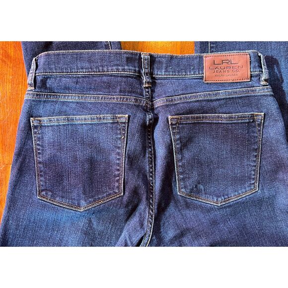 Women's LRL Ralph Lauren Jeans Co Straight Leg Dark Wash Blue Jeans Size 6 - Picture 6 of 7
